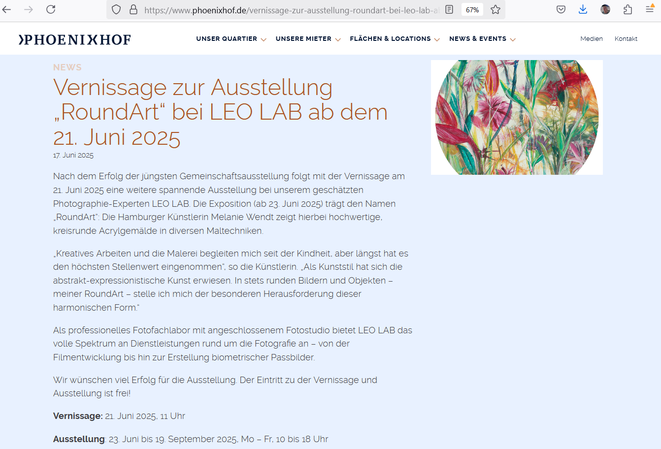 Screenshots Phoenixhof Vernissage zur Ausstellung (2)