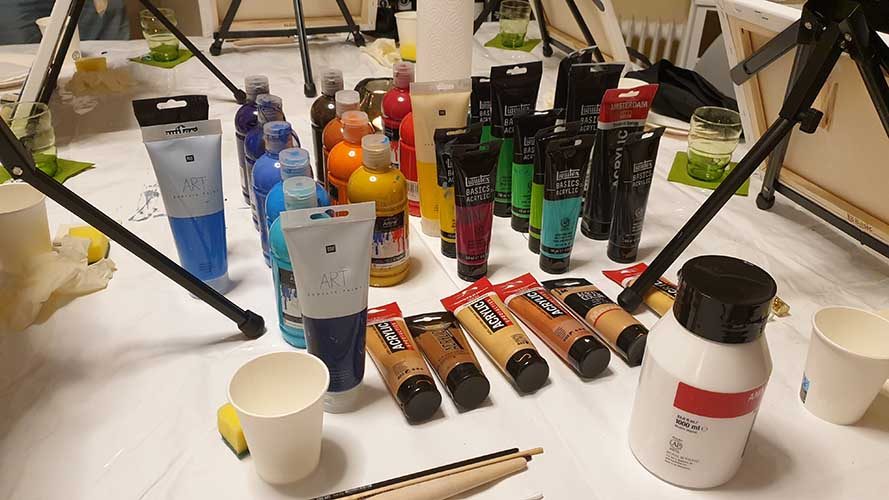acrylfarben-malkurs-material
